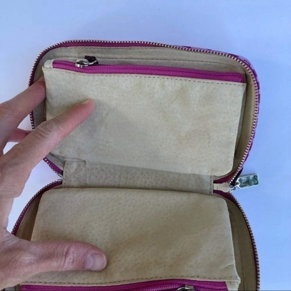 Coach purple c zipper case rare amazing